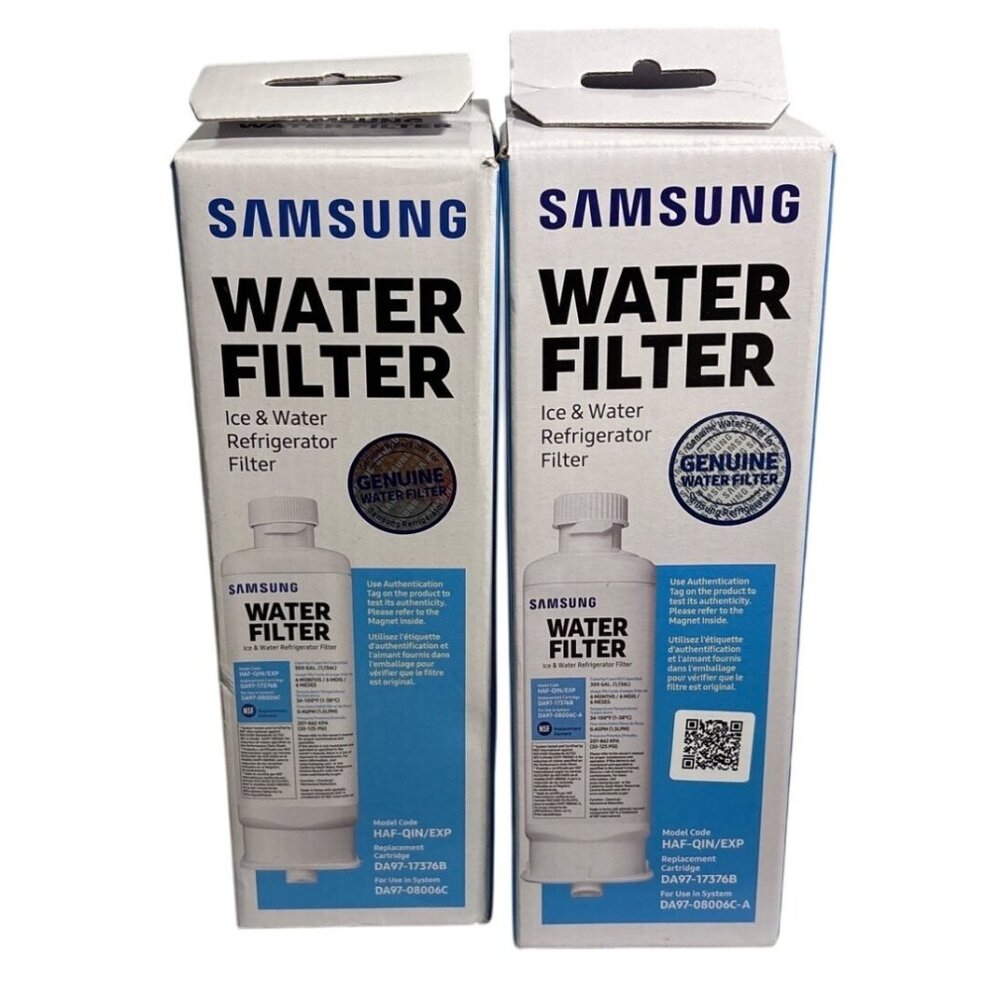 Samsung Water Filter Ice Water Refrigerator DA97-17376B OEM Genuine Pack of 2